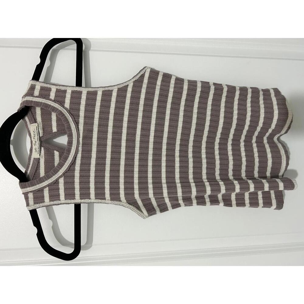 We The Free‎ Striped Ribbed Tank Top Extra Small